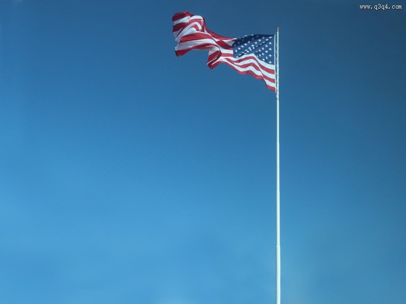 随风飘扬的美国国旗图片大全 第8张